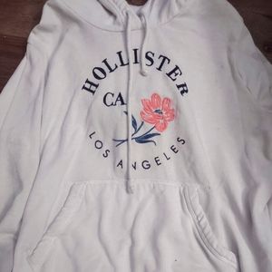 White Hollister hoodie